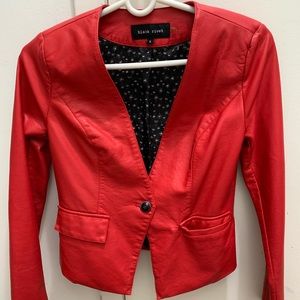 Black rivet leather jacket